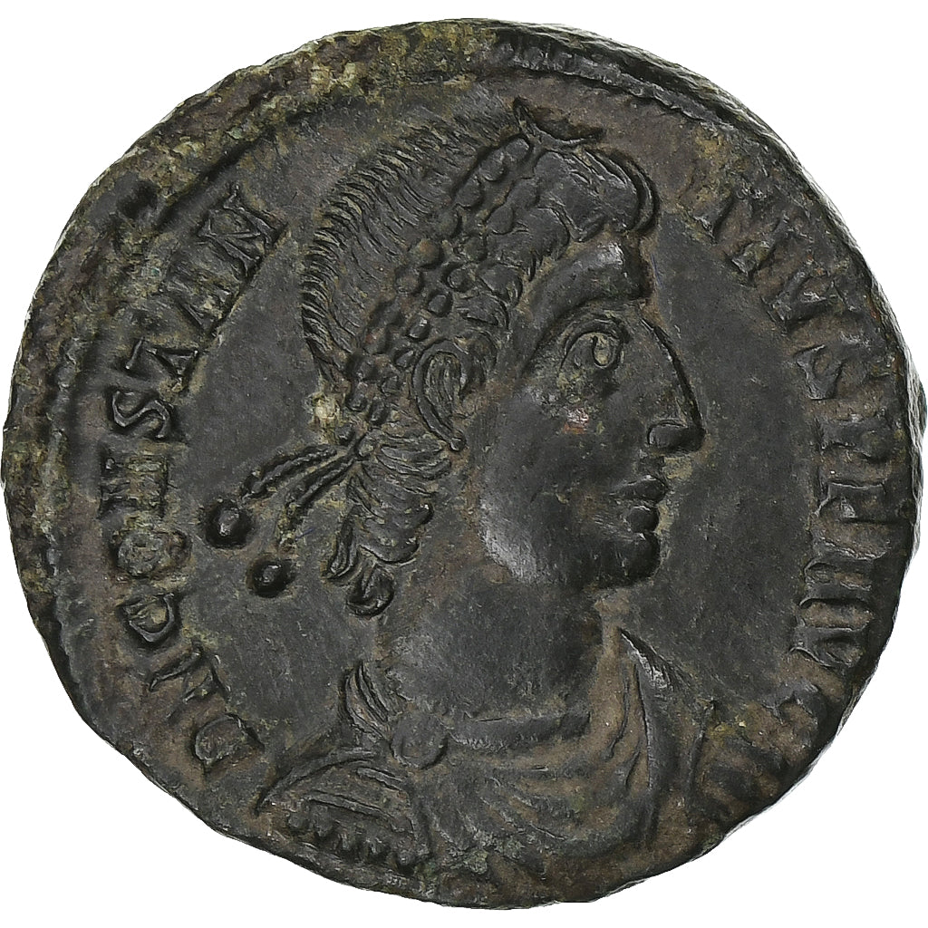 Constans, Follis, 348-350, Siscia, Bronze, AU(50-53), RIC:244