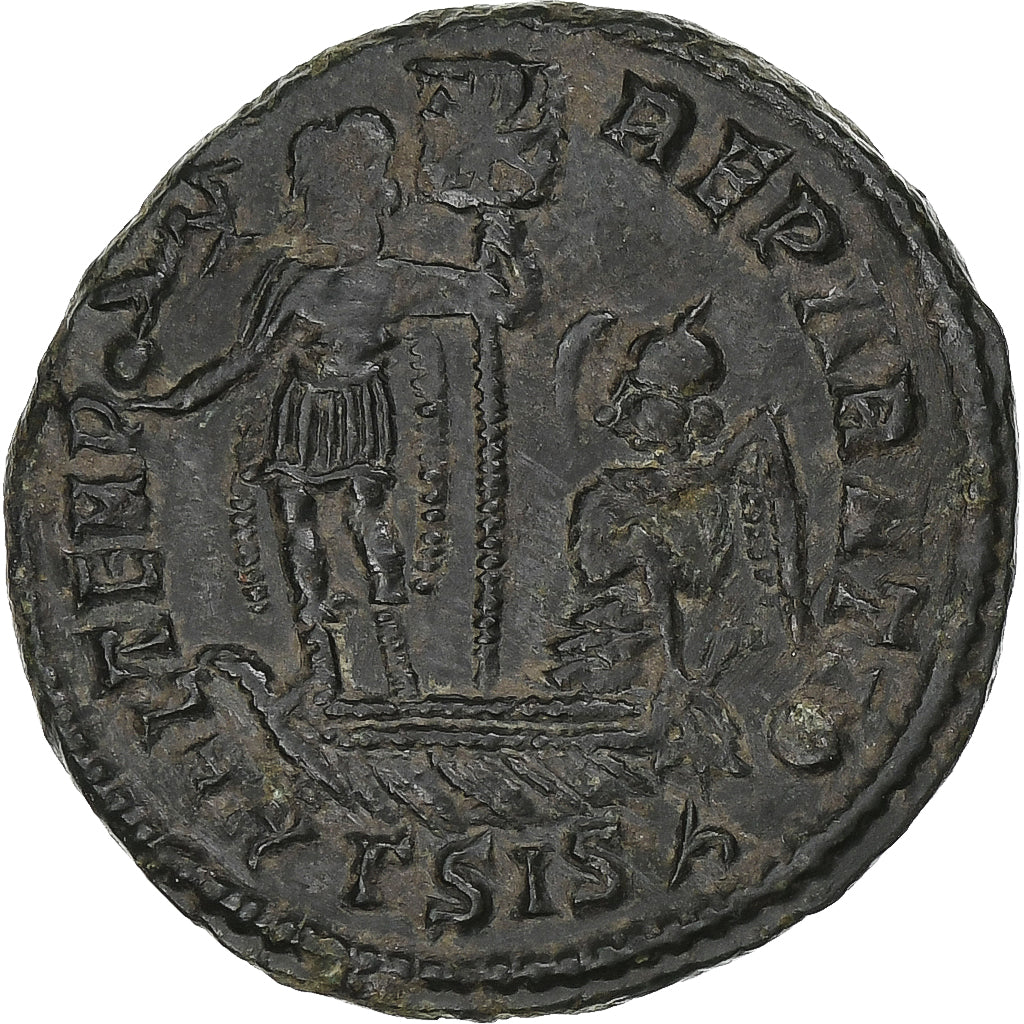 Constans, Follis, 348-350, Siscia, Bronze, AU(50-53), RIC:244