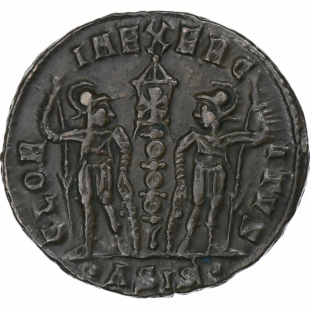 Constantius II, Follis, 337-340, Siscia, Bronzo, BB+, RIC:101
