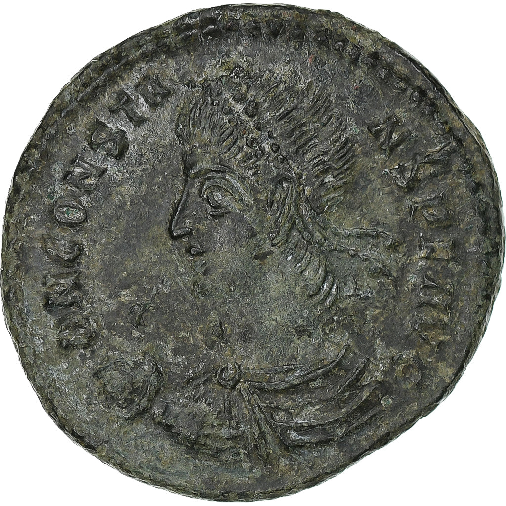 Constans, Follis, 348-350, Siscia, Bronze, SS, RIC:218