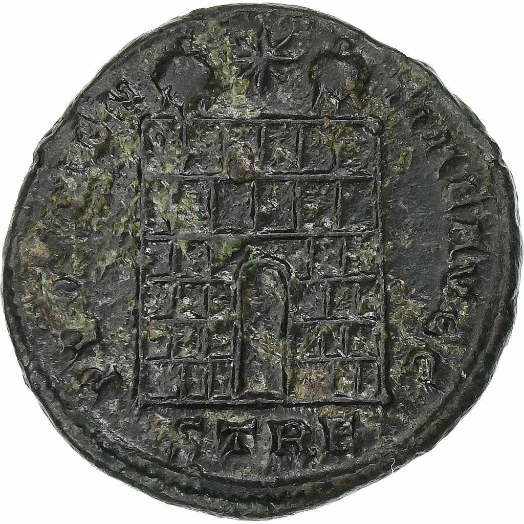 Constantine I, Follis, 327-328, Trier, Bronze, SS+, RIC:504