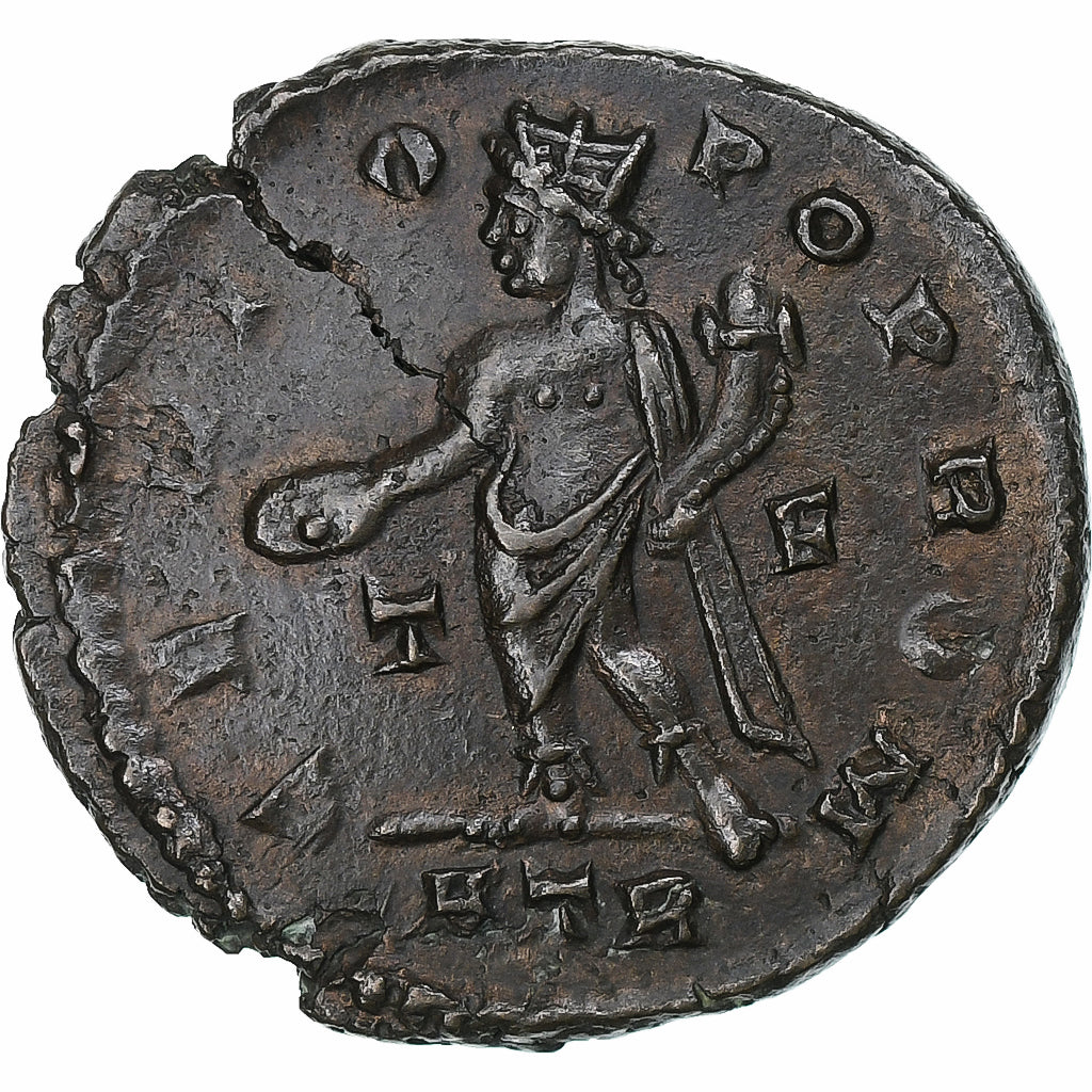 Licinius I, Follis, 316, Trier, Bronze, AU(50-53), RIC:120