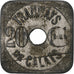 France, Tramways de Calais, 20 Centimes, n.d., Nickel plated zinc, EF(40-45)