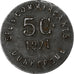 France, Société des Commerçants - Dunkerque, 5 Centimes, 1921, TTB, Iron