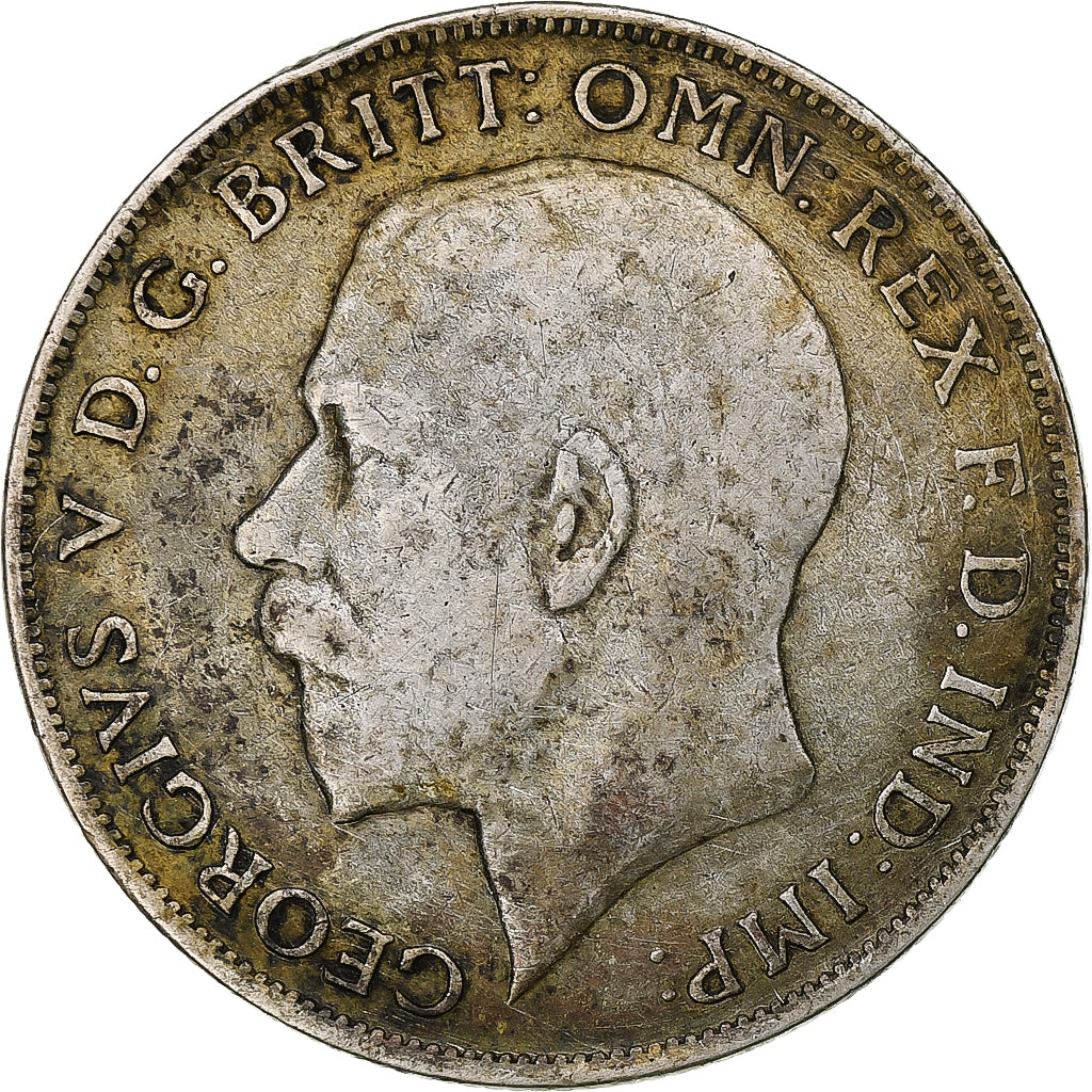 Great Britain, George V, Florin, Two Shillings, 1921, London, Silver, EF(40-45)