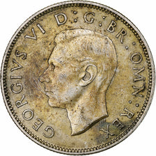 Great Britain, George VI, 2 Shillings, 1945, London, Silver, AU(50-53)