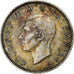 Grã-Bretanha, George VI, 1 Shilling, 1945, London, Prata, AU(50-53)