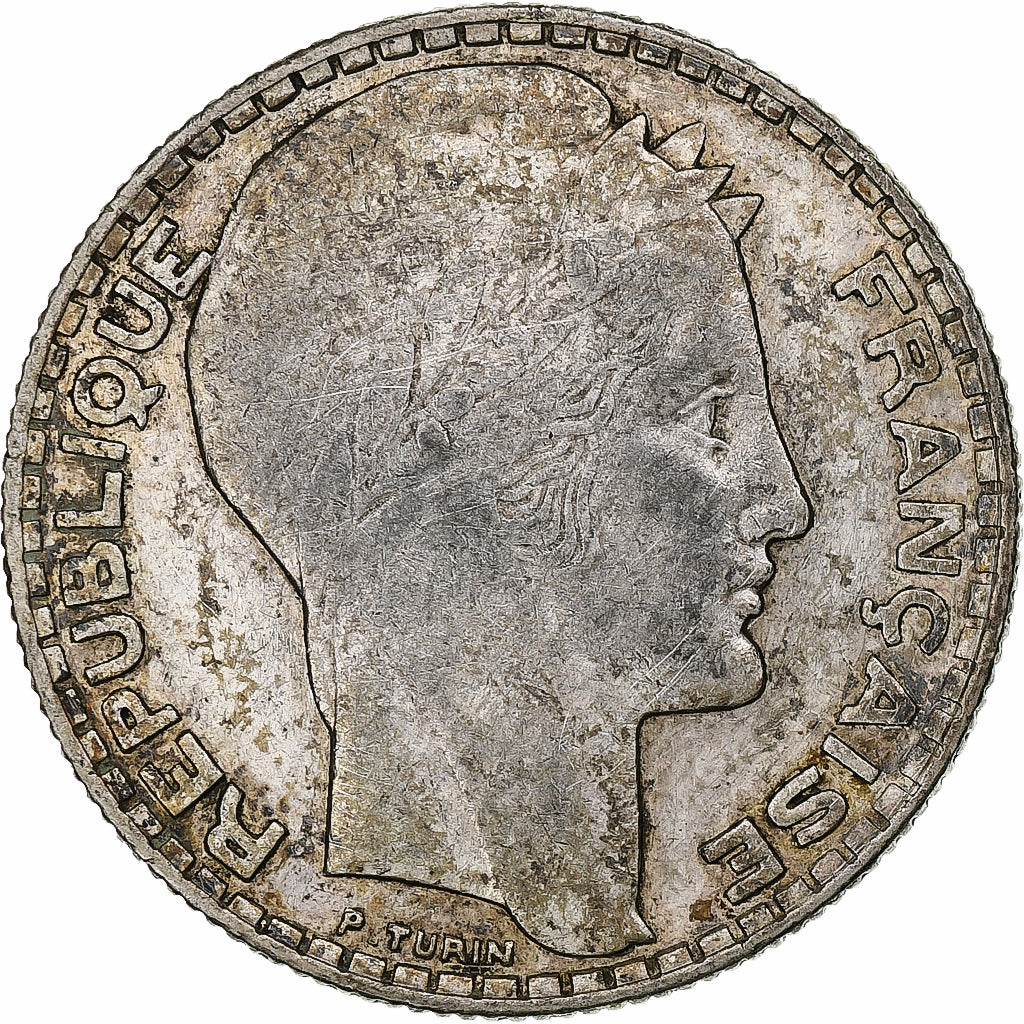 France, 10 Francs, Turin, 1933, Paris, Argent, TTB, Gadoury:801, KM:878