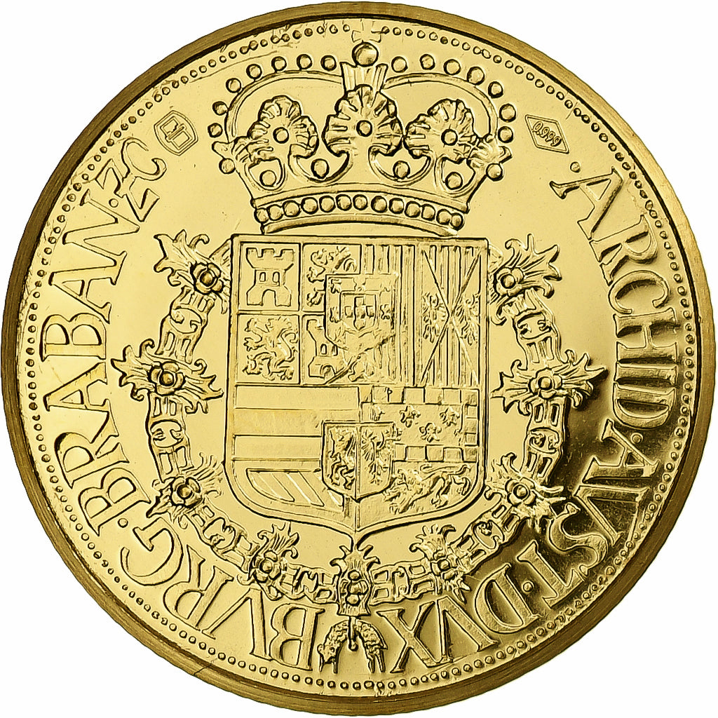 Belgium, Token, Charles II, Modern copy, 1998, Gold, MS(65-70)