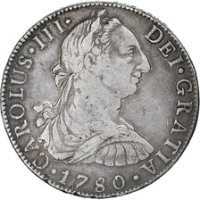 México, Charles III, 8 Reales, 1780, Mexico City, Prata, VF(30-35), KM:106.2