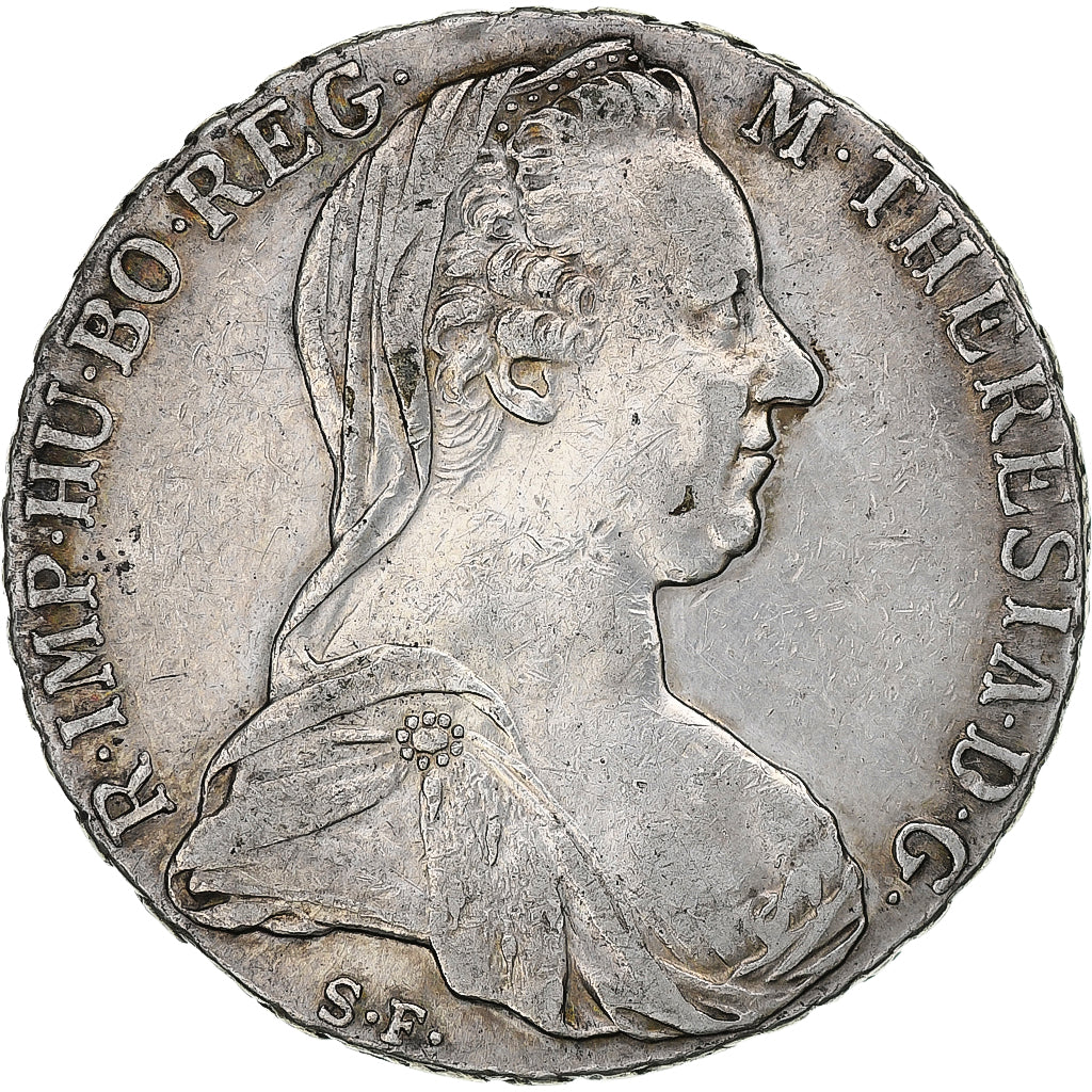 Austria, Maria Theresa, Thaler, 1780, Vienna, Restrike, Silver, AU(50-53)