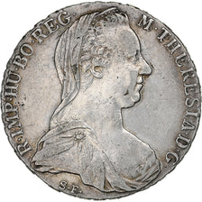 Austria, Maria Theresa, Thaler, 1780, Vienna, Restrike, Silver, AU(50-53)