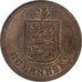 Guernsey, 2 Doubles, 1914, Bronzen, PR