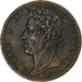 Guinea francese, Charles X, 10 Centimes, 1827, La Rochelle, Bronzo, BB+
