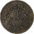 FRENCH GUIANA, Charles X, 10 Centimes, 1827, La Rochelle, Bronze, SS+