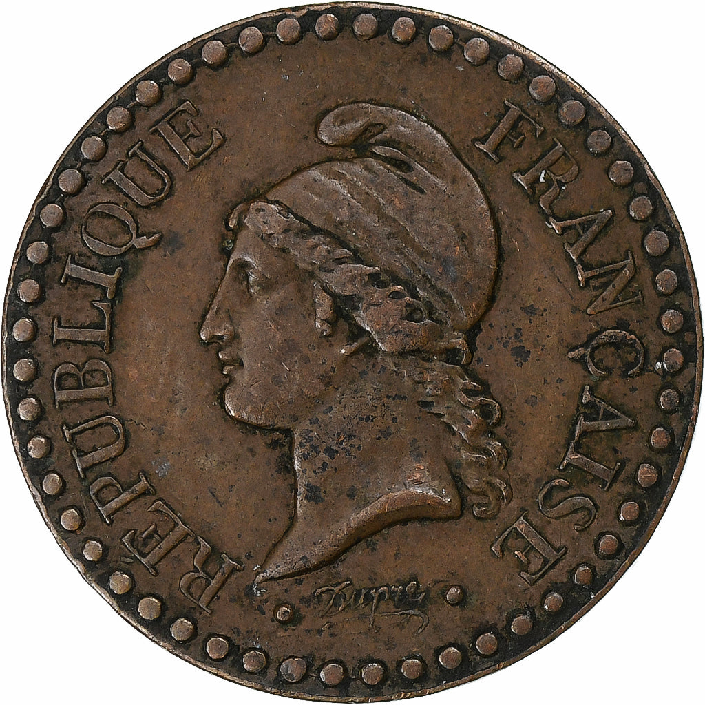 Frankreich, 1 Centime, Dupré, 1850, Paris, Bronze, SS, Gadoury:84