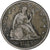 Estados Unidos da América, 20 Cents, Seated Liberty, 1875, Carson City, Prata