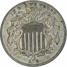 United States, 5 Cents, Shield Nickel, 1872, Philadelphia, Copper-nickel