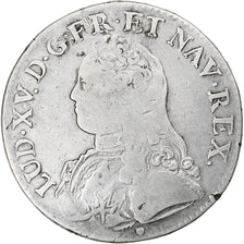France, Louis XV, Ecu aux branches d'olivier, 1740, Tours, Silver, VF(30-35)