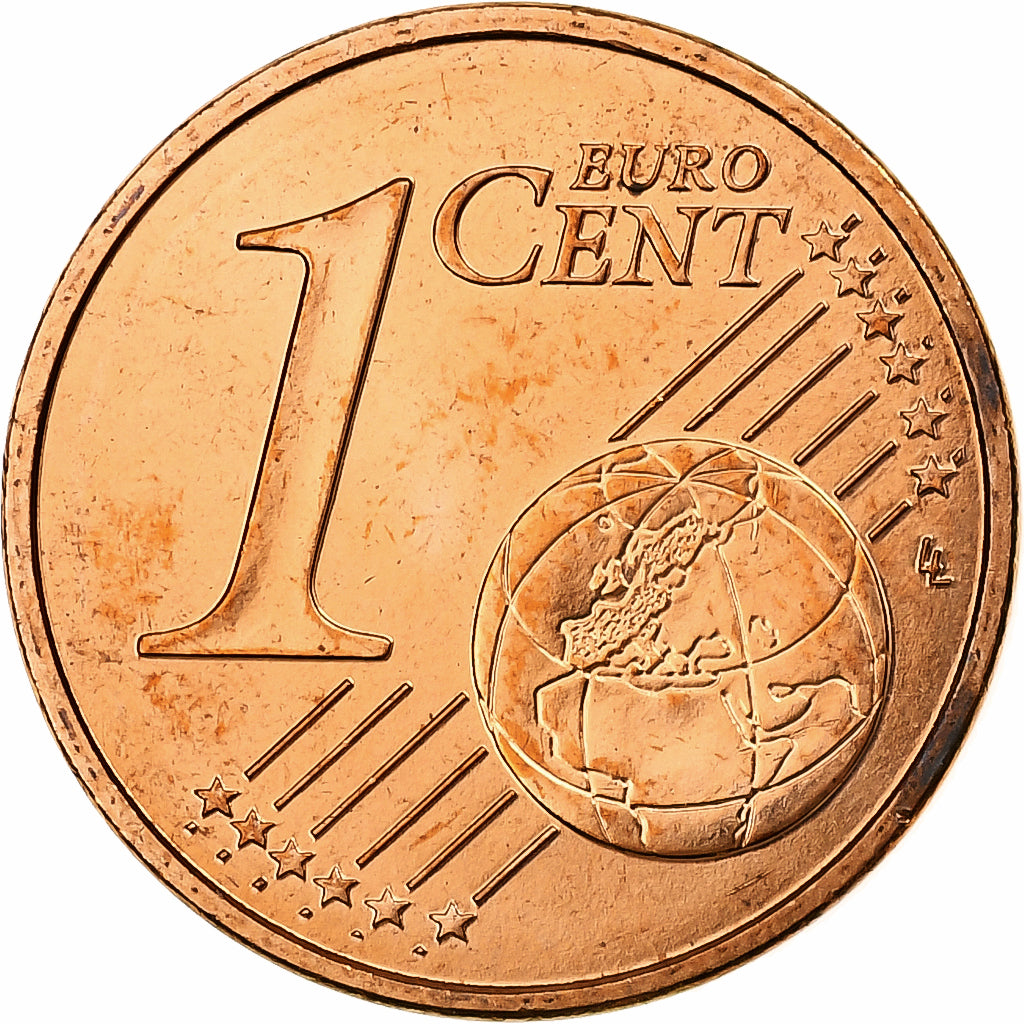 France, Euro Cent, BU, 2002, MDP, Copper Plated Steel, MS(65-70), KM:1282