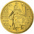 Frankrijk, 10 Euro Cent, BU, 2002, MDP, Nordic gold, FDC, KM:1285