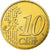 França, 10 Euro Cent, BU, 2002, MDP, Nordic gold, MS(65-70), KM:1285