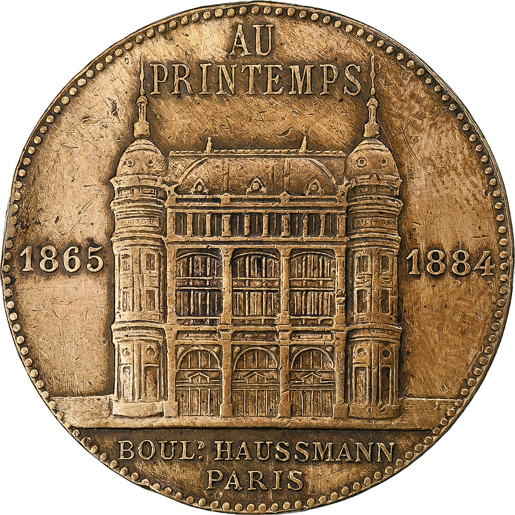 France, Jeton, Au Printemps, Jules Jaluzot, Paris, 1884, Cuivre, TTB+