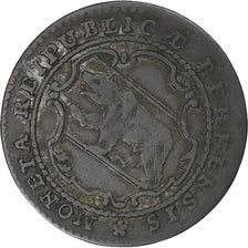 Switzerland, Ville de Berne, 1/2 Batzen, 1796, Bern, Billon, EF(40-45), KM:91