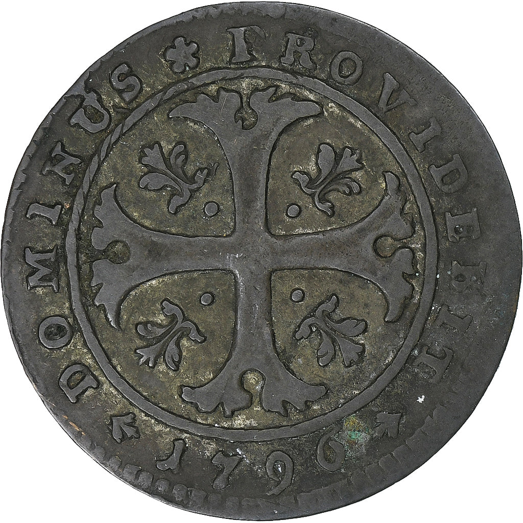 Switzerland, Ville de Berne, 1/2 Batzen, 1796, Bern, Billon, EF(40-45), KM:91