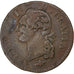 France, Louis XVI, Sol, 1791, Lyon, Cuivre, TB, Gadoury:350