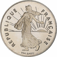 France, 1 Franc, Semeuse, 1992, Paris, Proof, Nickel, MS(65-70), Gadoury:474b