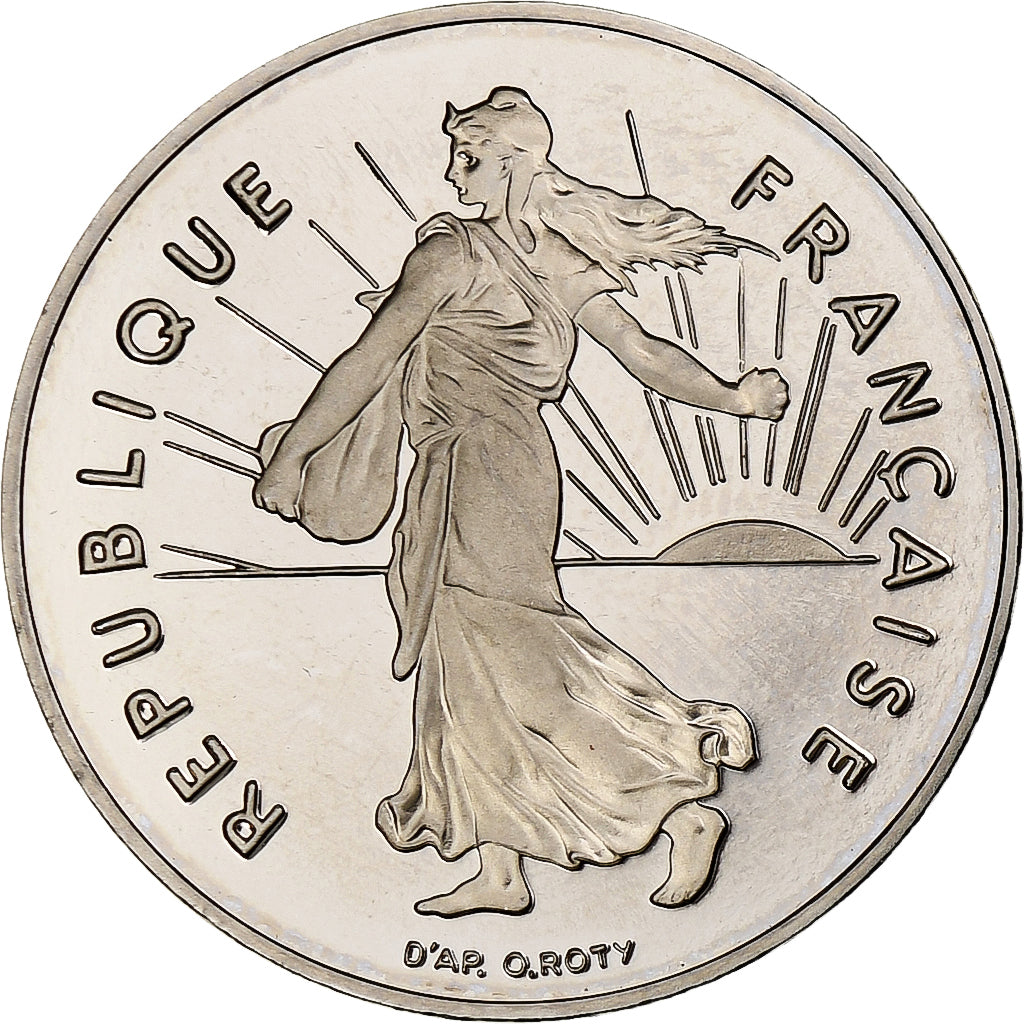France, 1 Franc, Semeuse, 1993, Paris, Proof, Nickel, MS(65-70), Gadoury:474b