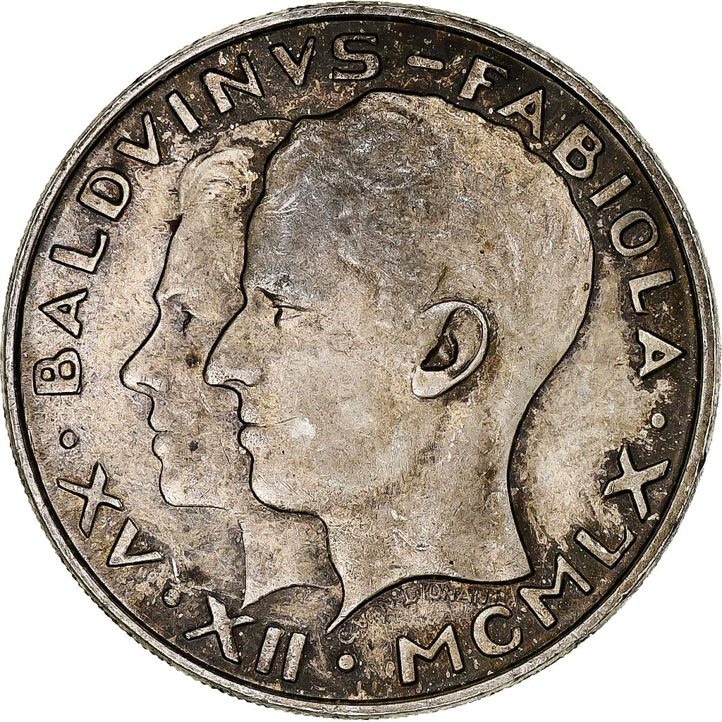 Belgium, Baudouin I, 50 Francs, 1960, Brussels, Silver, AU(50-53), KM:152.1
