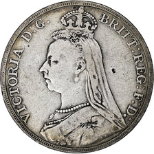 Great Britain, Victoria, Crown, 1889, London, Silver, VF(30-35), KM:765