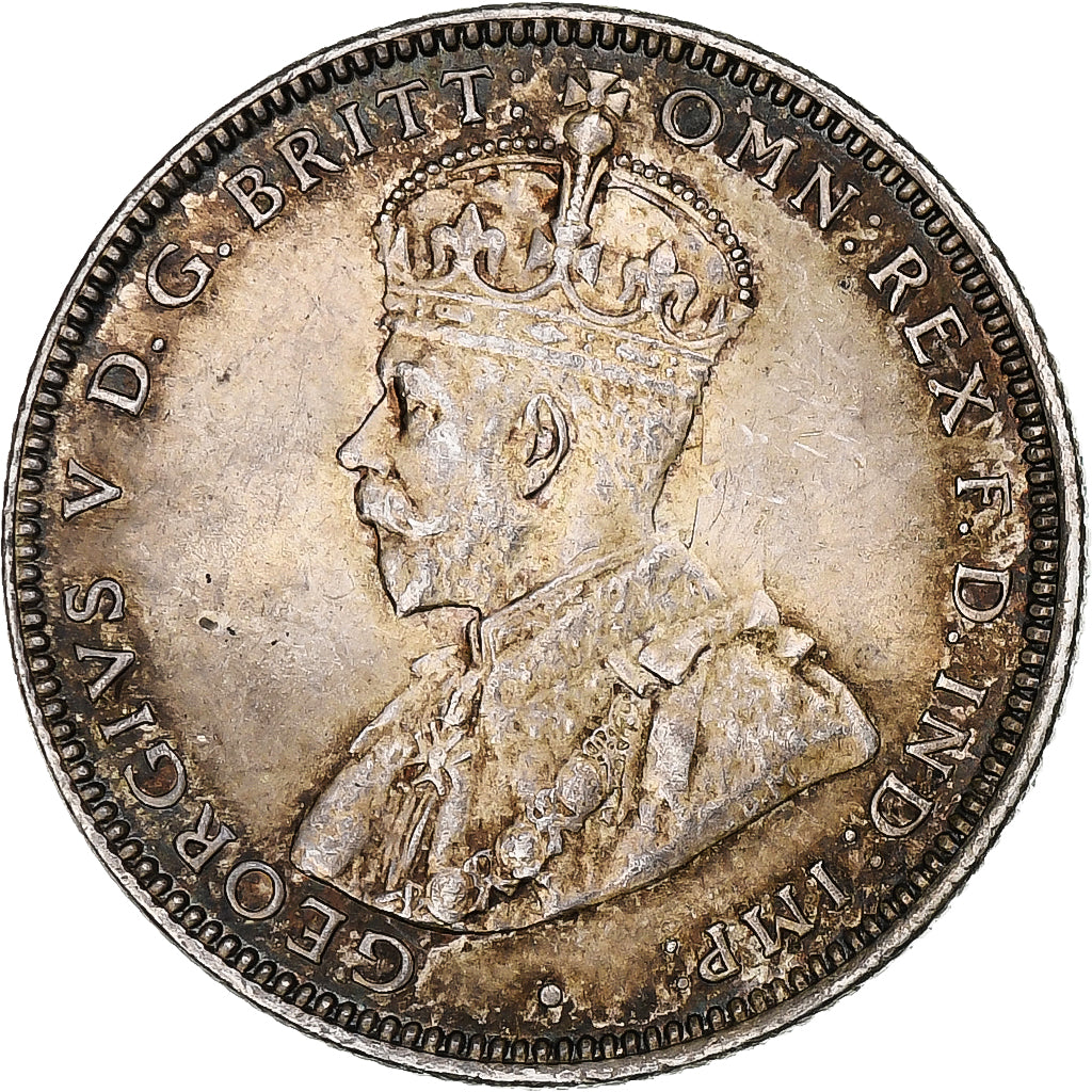 Australia, George V, Shilling, 1916, Melbourne, Silver, AU(50-53)