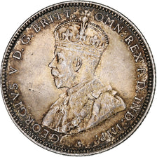 Australia, George V, Shilling, 1916, Melbourne, Silver, AU(50-53)