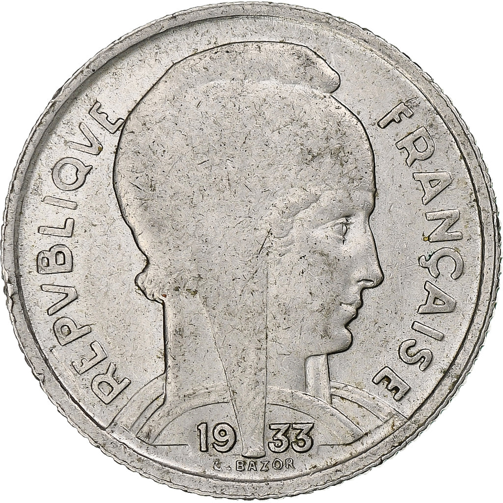 Francia, 5 Francs, Bazor, 1933, Paris, Espace, Níquel, EBC, Gadoury:753, Le