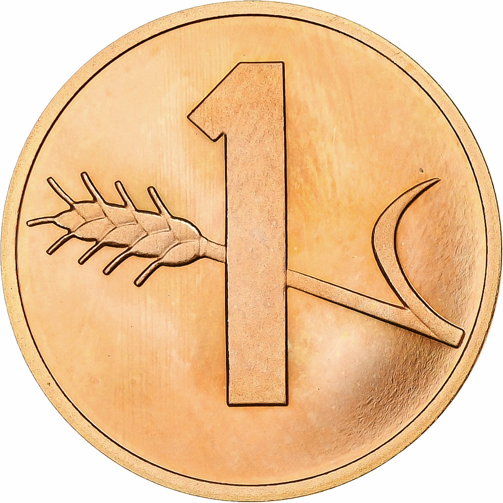 Switzerland, Rappen, Croix Suisse, 1978, Bern, Proof, Bronze, MS(64), KM:46