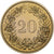 Switzerland, 20 Rappen, Libertas, 1978, Bern, Proof, Copper-nickel, MS(65-70)