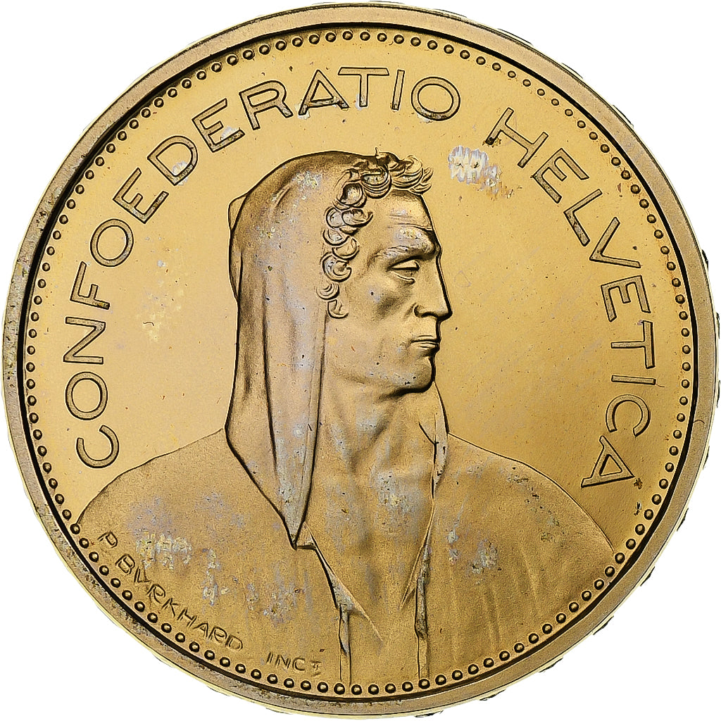 Switzerland, 5 Francs, tête de berger, 1978, Bern, Proof, Copper-nickel
