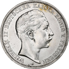 German States, PRUSSIA, Wilhelm II, 3 Mark, 1912, Berlin, Silver, AU(50-53)