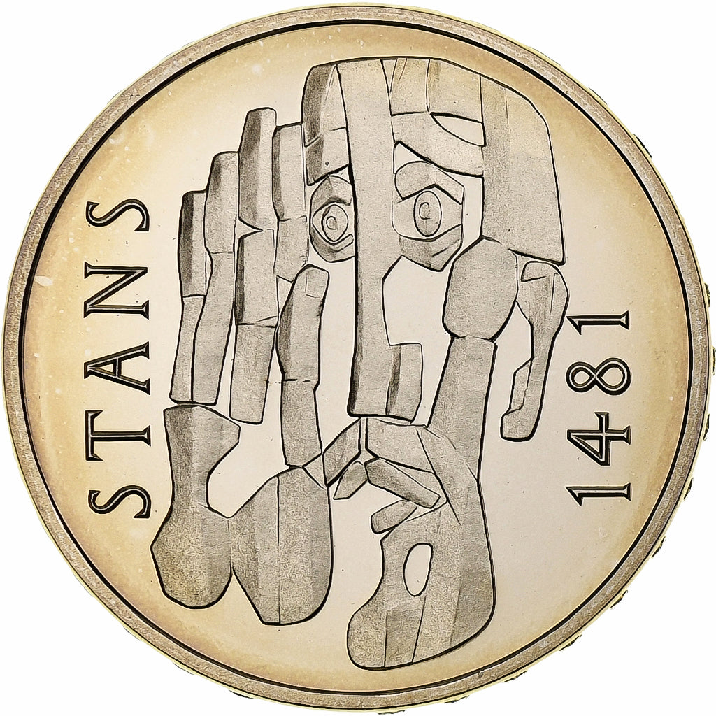Switzerland, 5 Francs, Convention de Stans, 1981, Bern, Proof, Copper-nickel