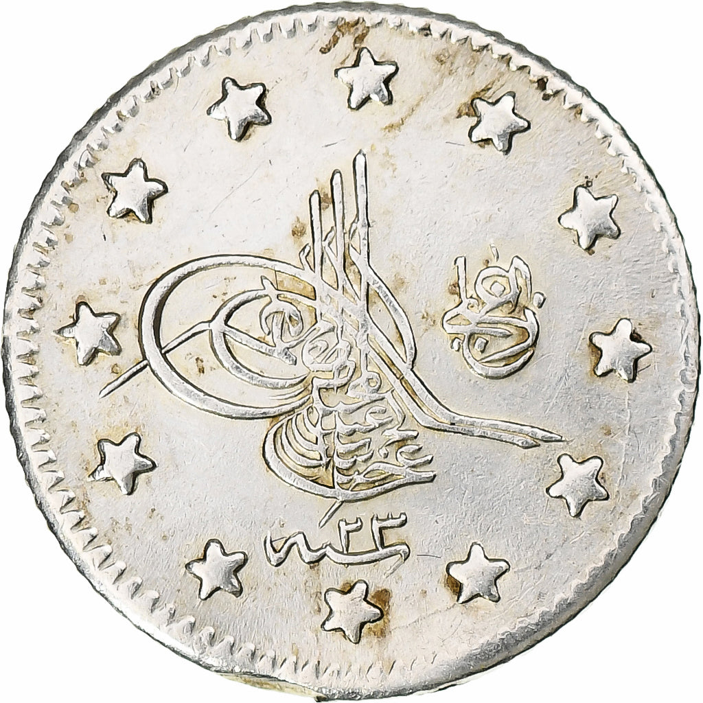 Turkey, Kurus, 1898/AH1293, Istanbul, Silver, AU(55-58), KM:735