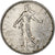 França, 5 Francs, Semeuse, 1962, Paris, Prata, AU(50-53), Gadoury:770