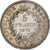 Francia, 5 Francs, Hercule, 1876, Bordeaux, Plata, MBC+, Gadoury:745a
