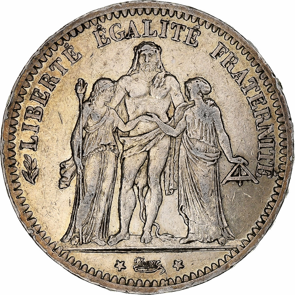 France, 5 Francs, Hercule, 1873, Paris, Argent, TTB, Gadoury:745a