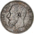 Belgio, Leopold II, 5 Francs, 1875, Brussels, Argento, BB