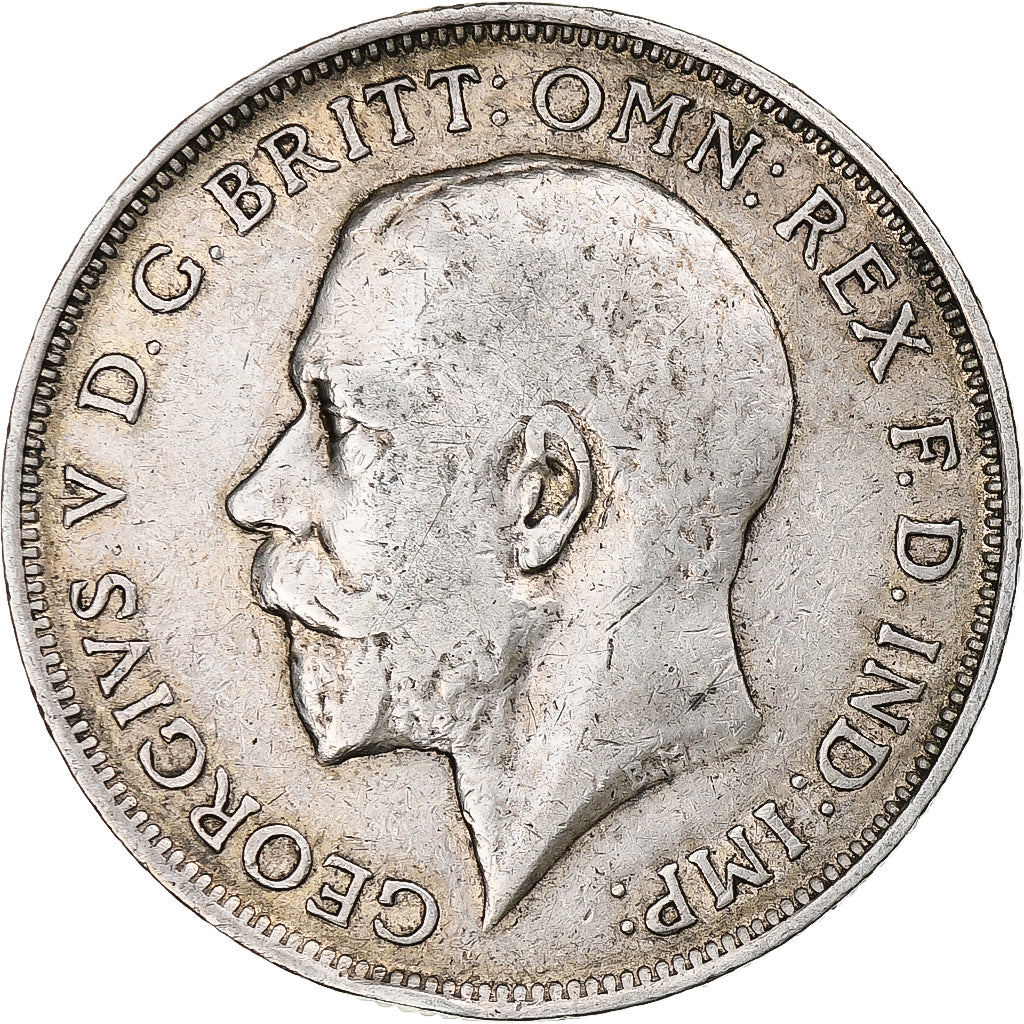 Great Britain, George V, Florin, 1917, London, Silver, EF(40-45), KM:817