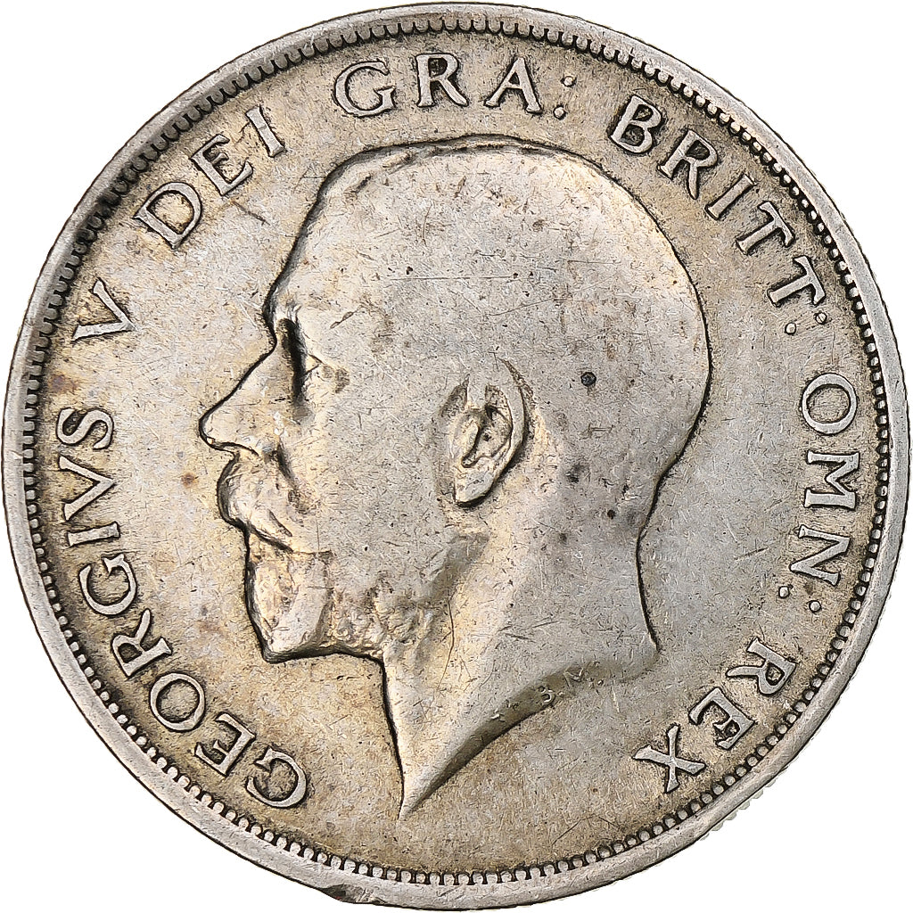 Gran Bretagna, George V, 1/2 Crown, 1918, London, Argento, MB+, KM:818.1