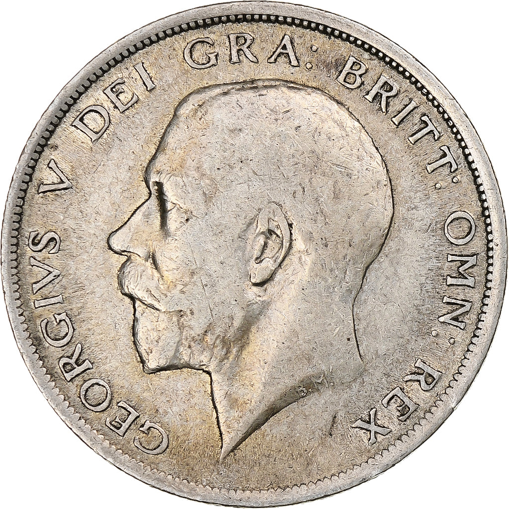 Great Britain, George V, 1/2 Crown, 1918, London, Silver, EF(40-45), KM:818.1